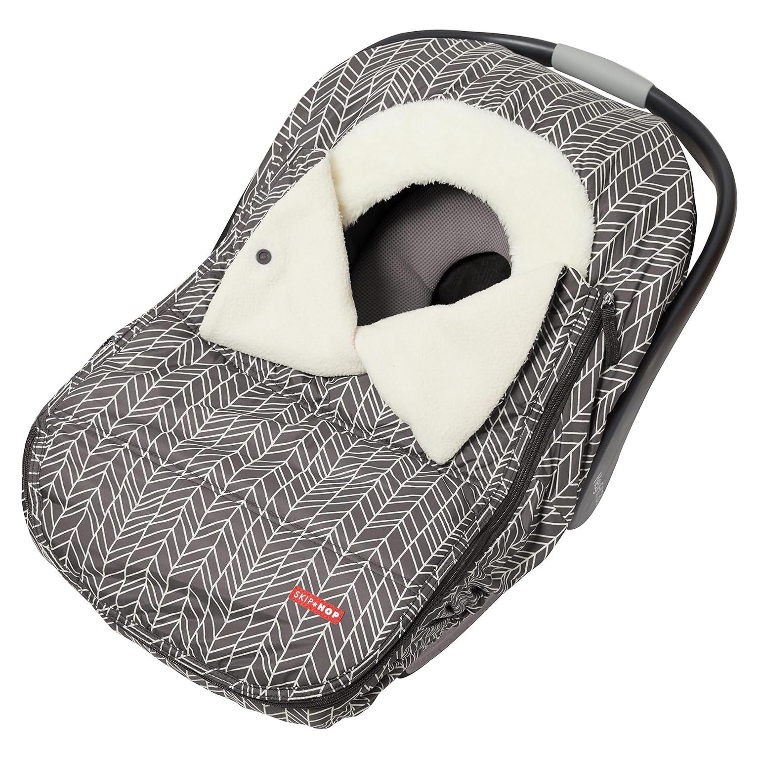 Cubierta de Asiento de Auto Skip Hop Invierno Pluma Gris