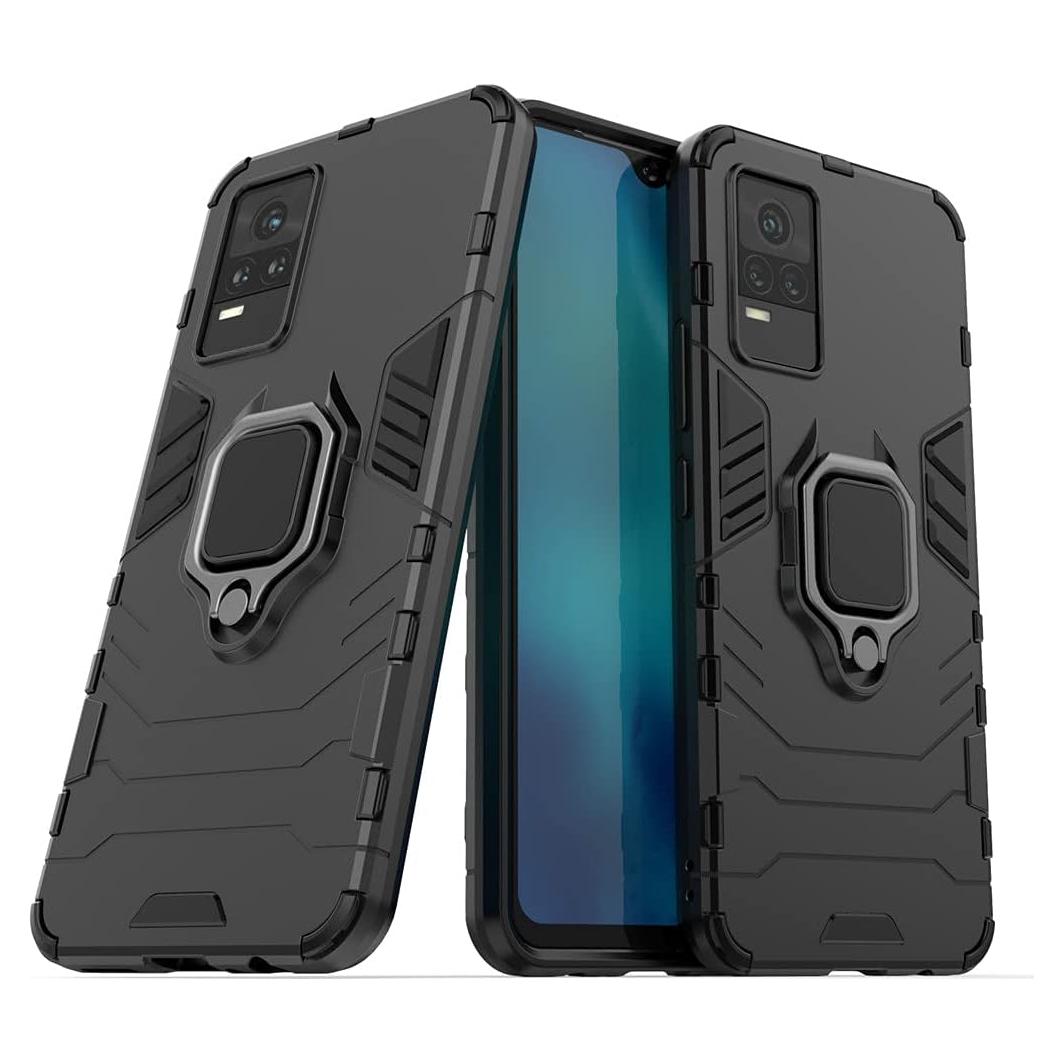 Funda Bumper Doble Capa MaiJin para VIVO Y73/Y21e - Negro