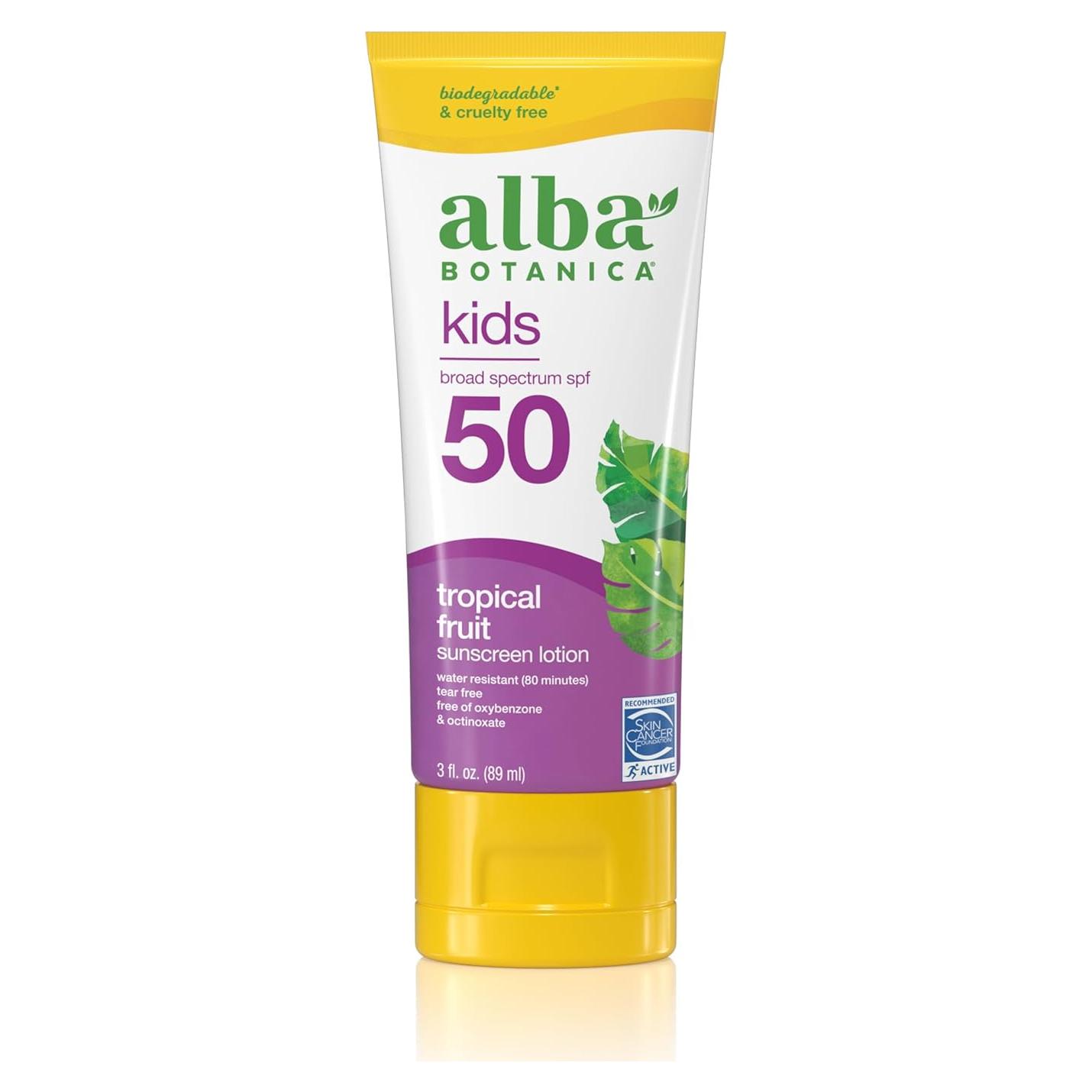 Protector Solar Alba Botanica Niños SPF 50 89 ml Frutas Tropicales