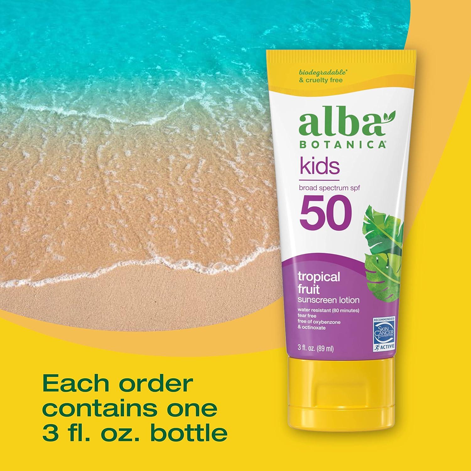 Protector Solar Alba Botanica Niños SPF 50 89 ml Frutas Tropicales