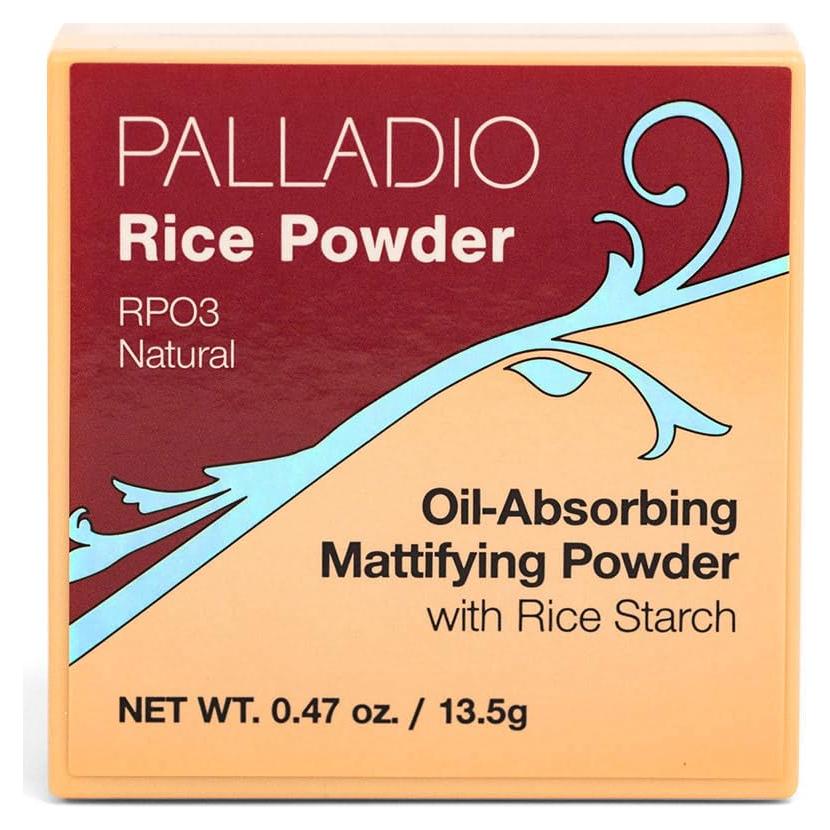 Polvo de Arroz Palladio Natural 17g - Fijador Matificante