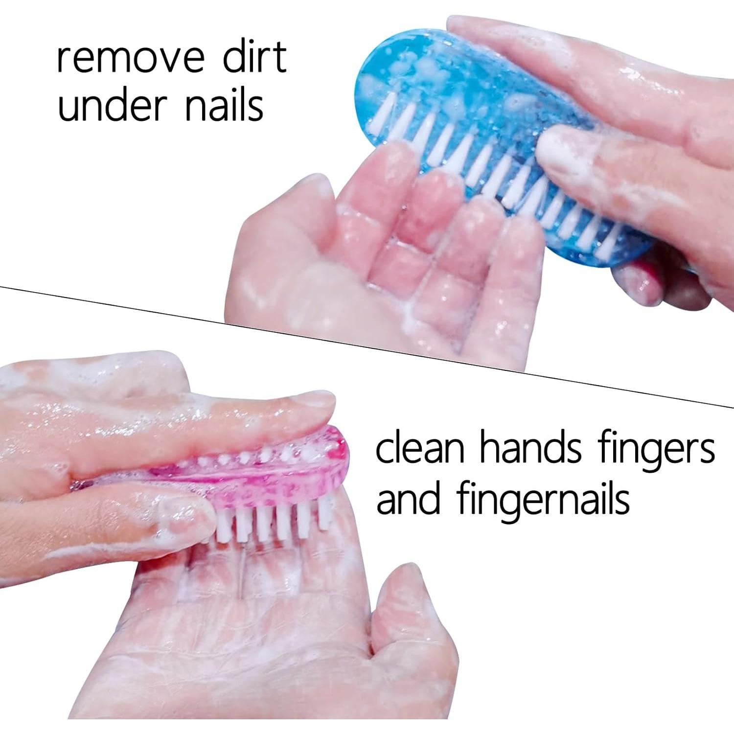 Cepillo de Uñas 4 PCS Xingjinmin, Doble Cara, Cerdas Suaves