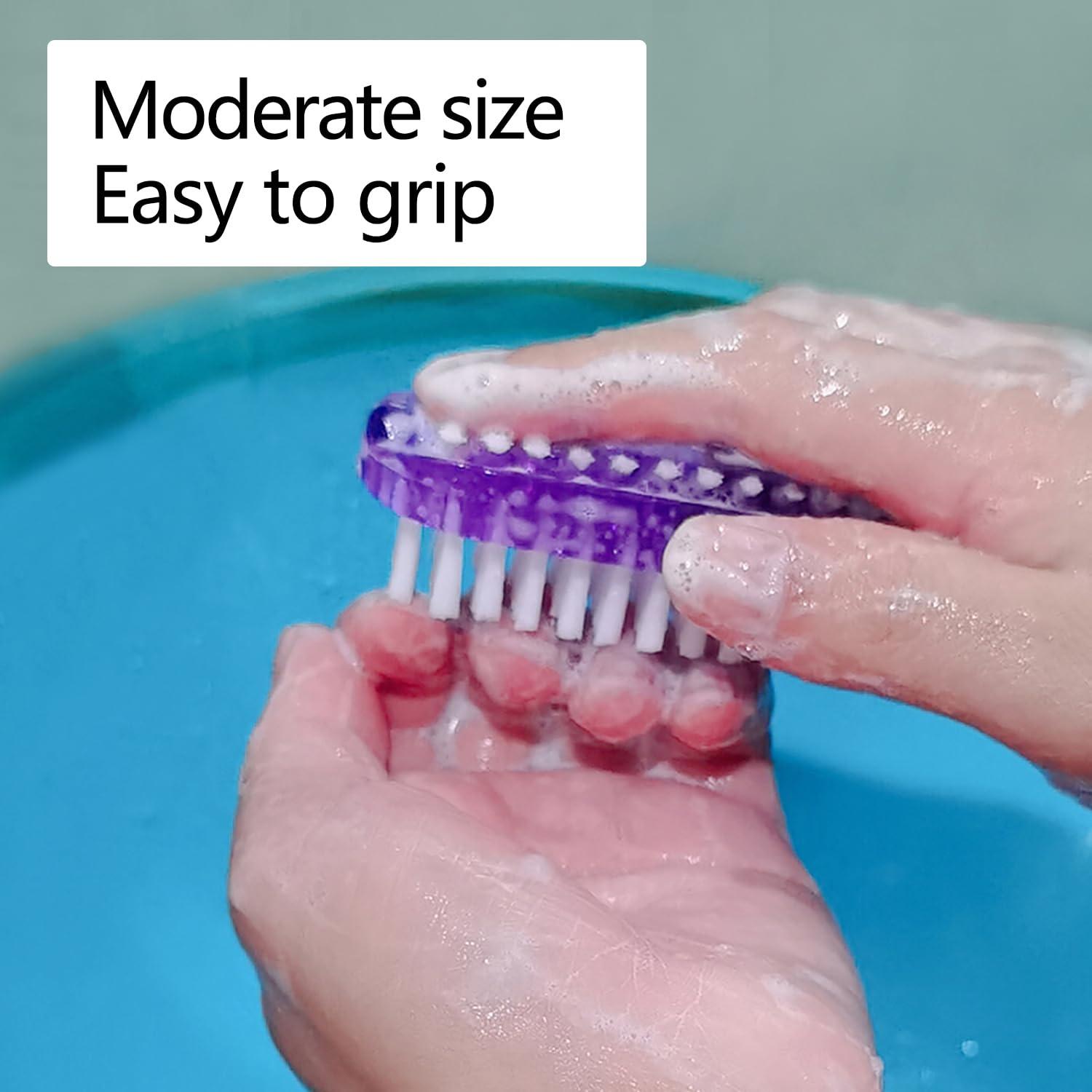 Cepillo de Uñas 4 PCS Xingjinmin, Doble Cara, Cerdas Suaves