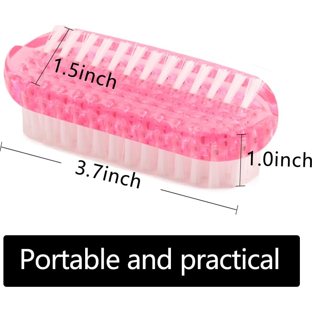 Cepillo de Uñas 4 PCS Xingjinmin, Doble Cara, Cerdas Suaves