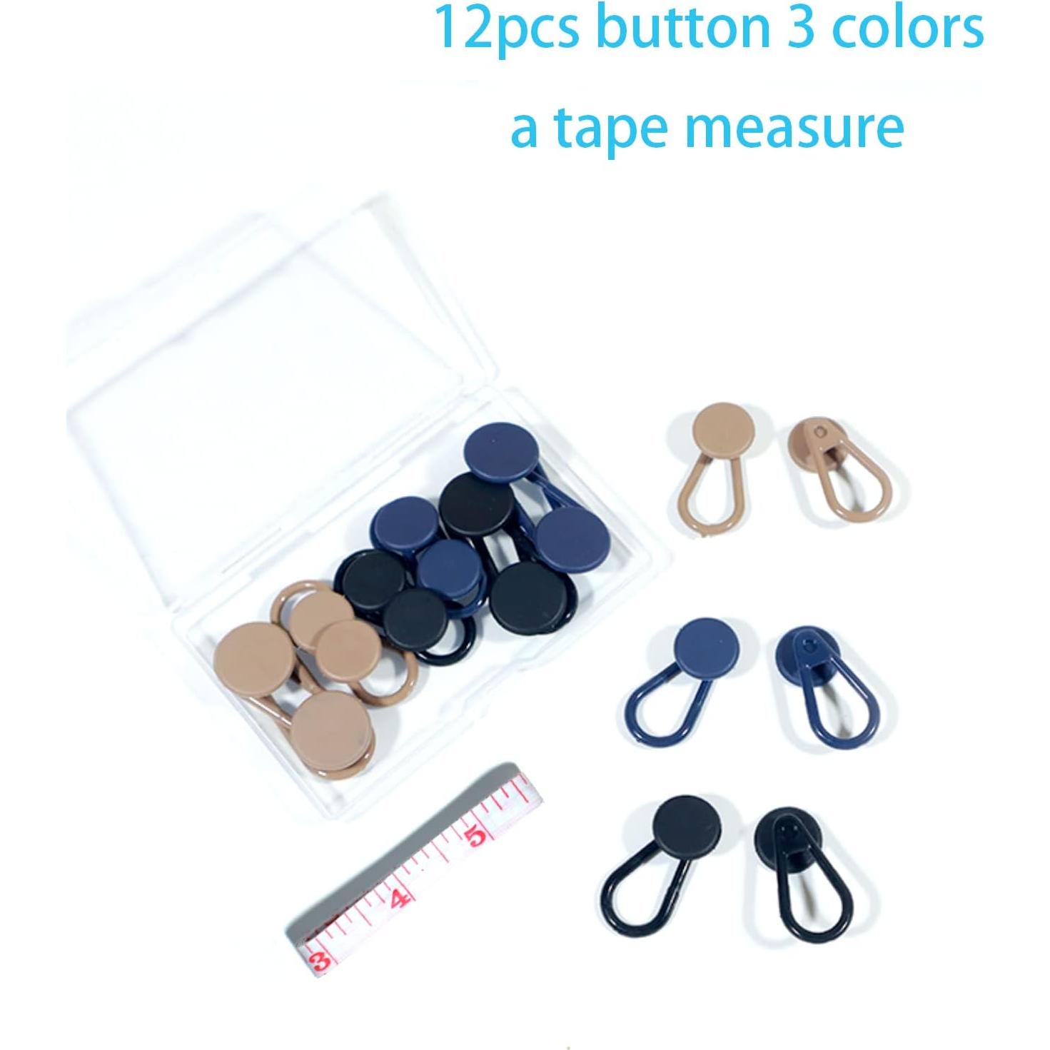Extensores de Botones para Pantalones Moruiero 12 Pcs 1.52-1.78 cm