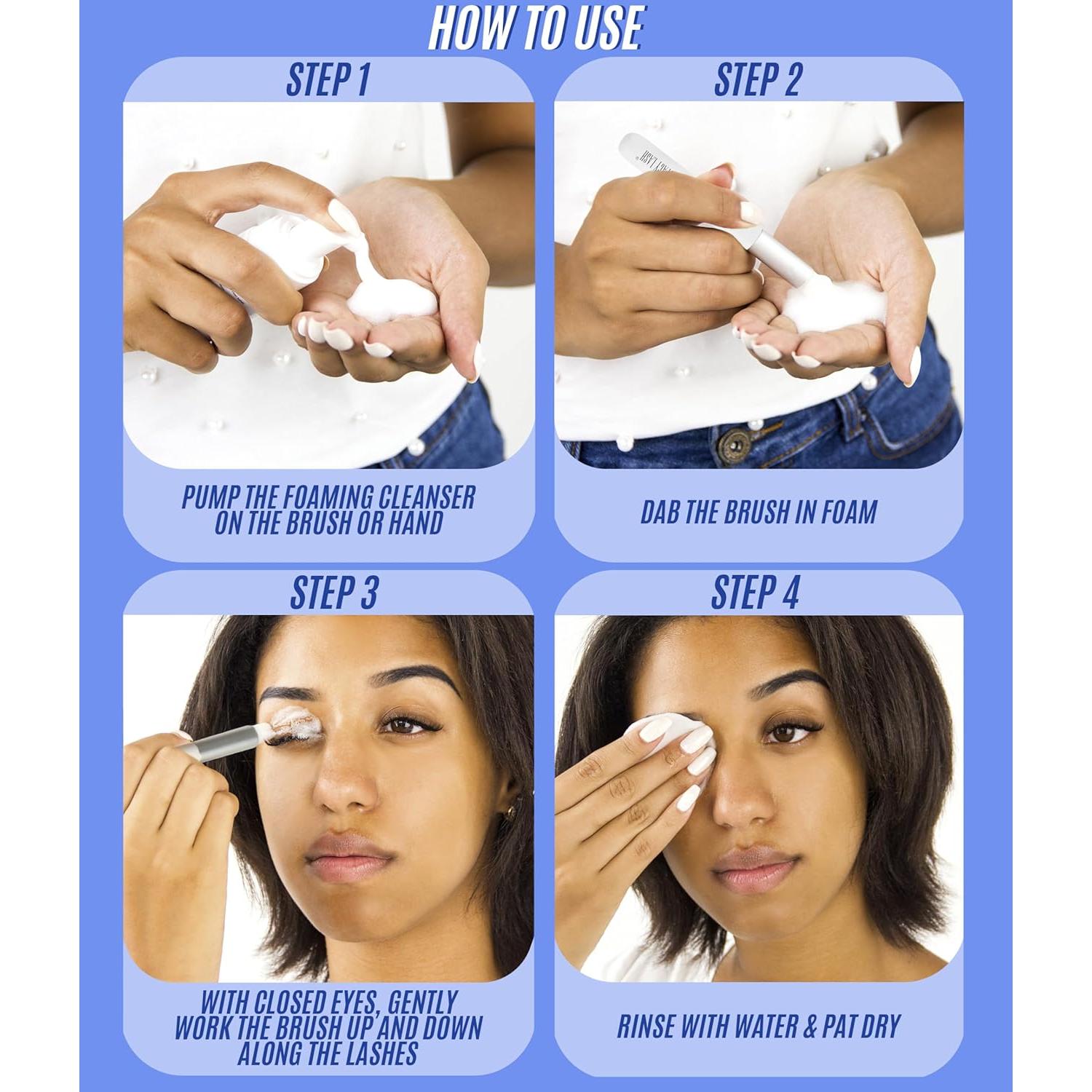 Champú Limpiador para Pestañas Stacy Lash 50ml con Cepillo