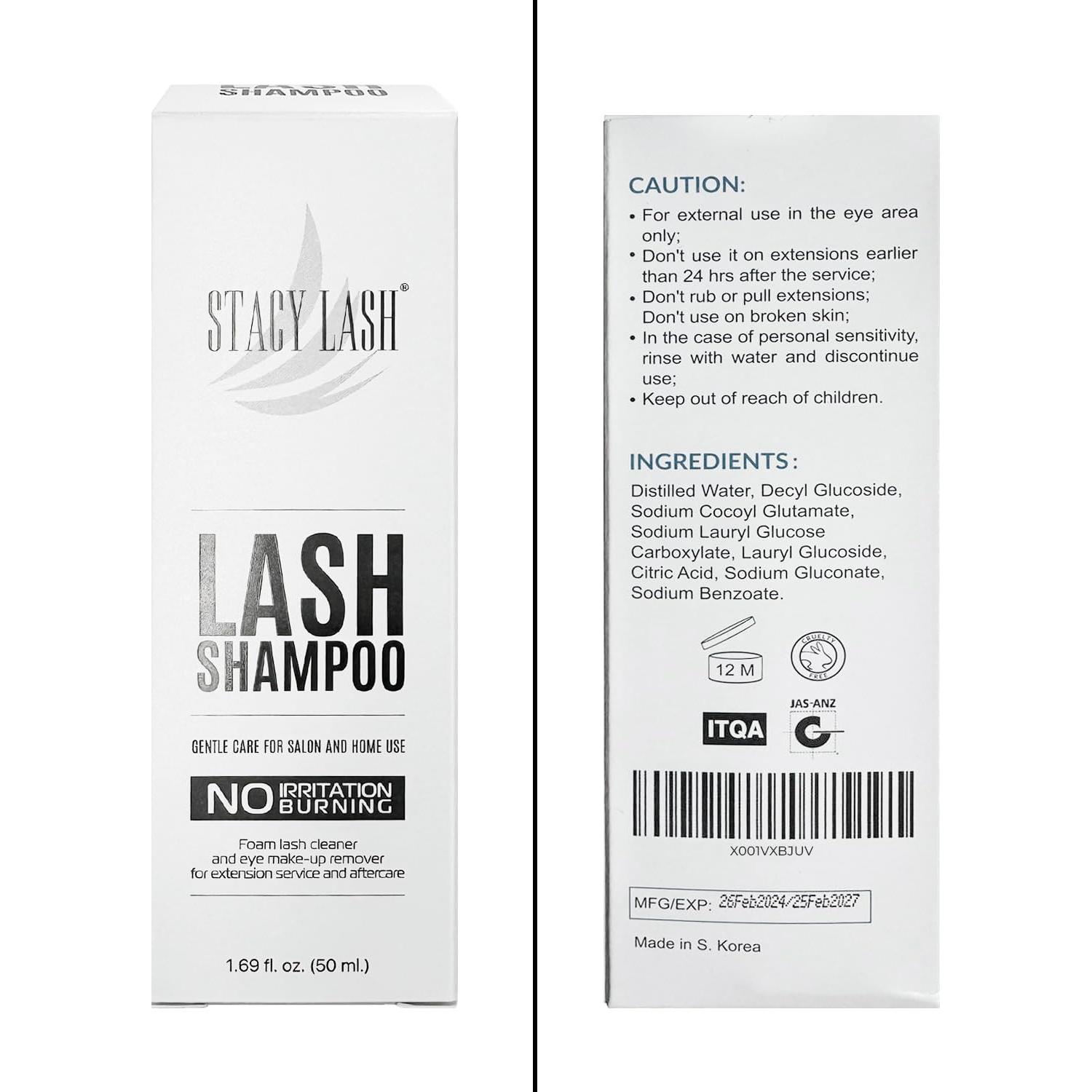 Champú Limpiador para Pestañas Stacy Lash 50ml con Cepillo