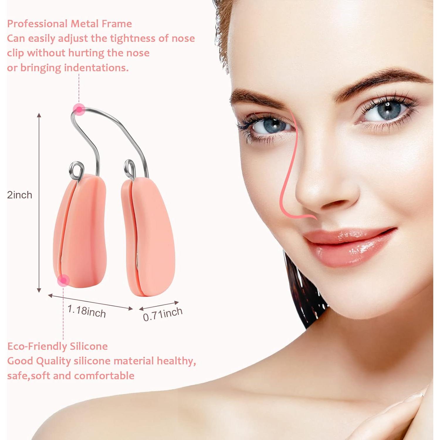 Clip reductor de nariz FERNIDA de silicona y acero 8.5x5.5cm