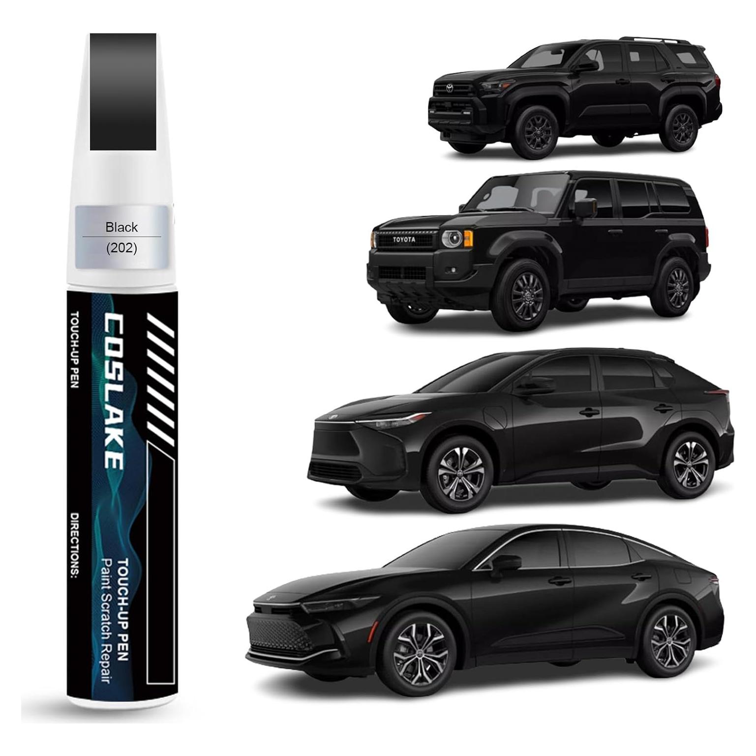 Pintura de Retoque COSLAKE Negro (202) para Toyota 12ml