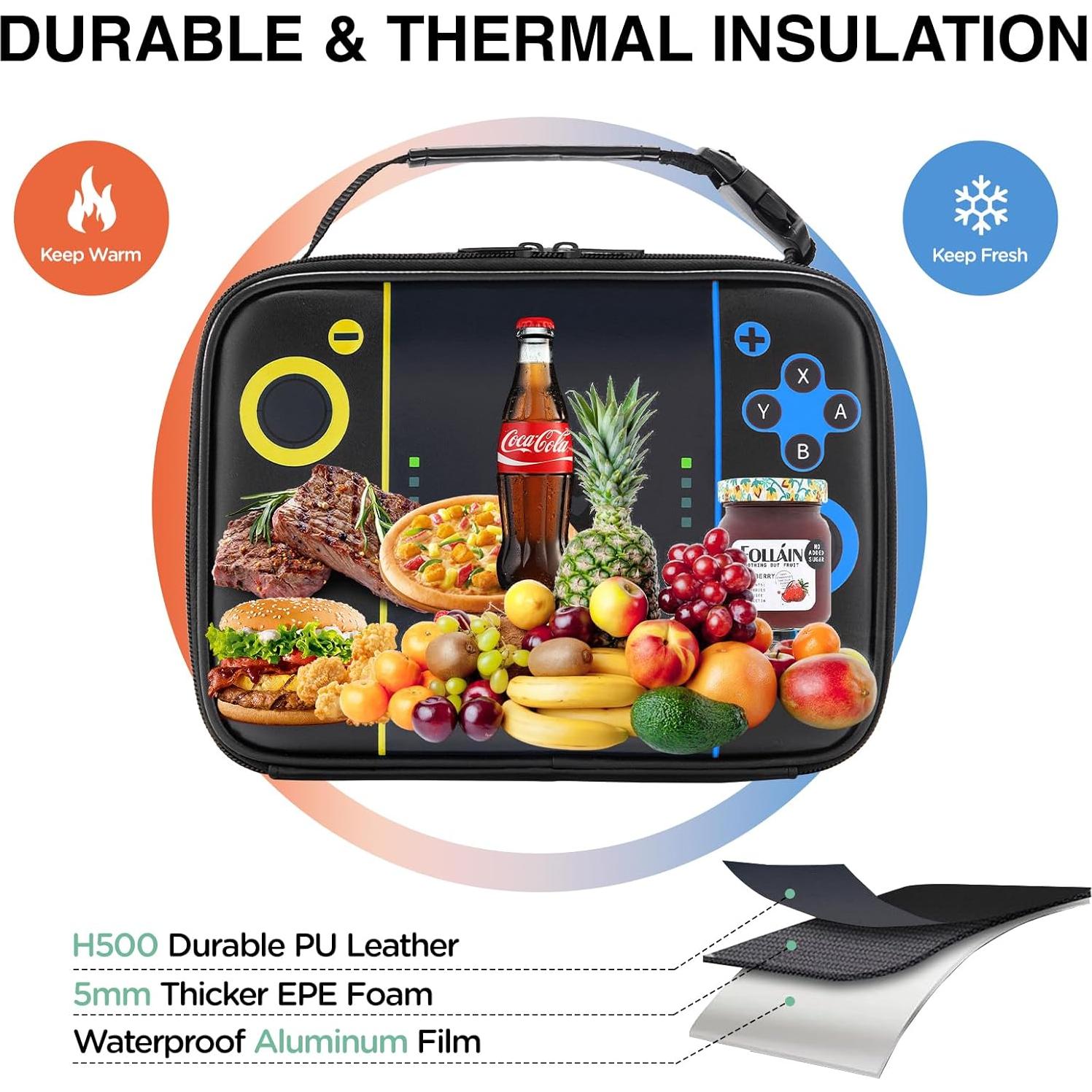 Caja de Almuerzo Gamer Hairao 25.9x10.2x22.1cm Aislada