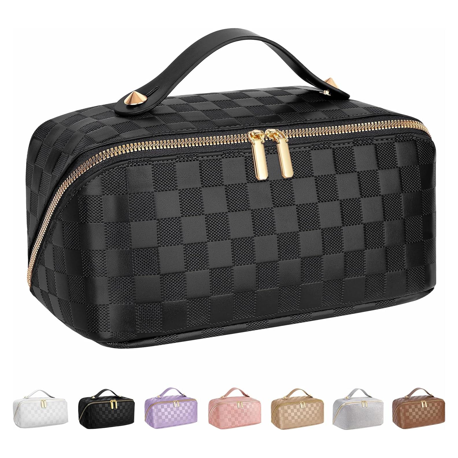 Bolsa de Cosméticos ALEXTINA Negra - Gran Capacidad 25x13x13cm