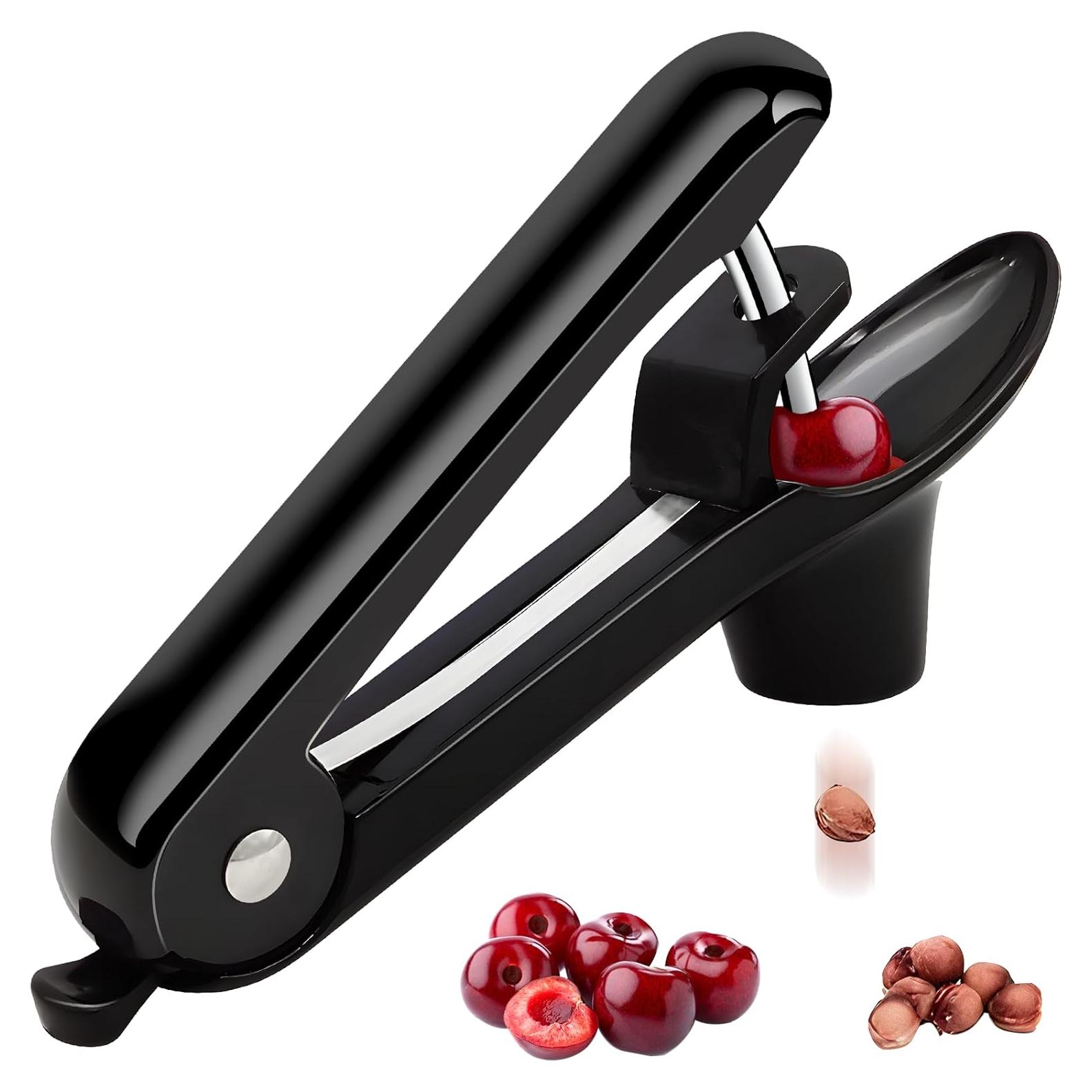 Deshuesador de Cereza Dumsud Negro, Herramienta Manual Eficaz