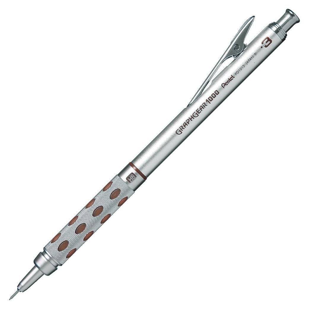 Lápiz Mecánico Pentel Graphgear 1000 0.3mm Marrón