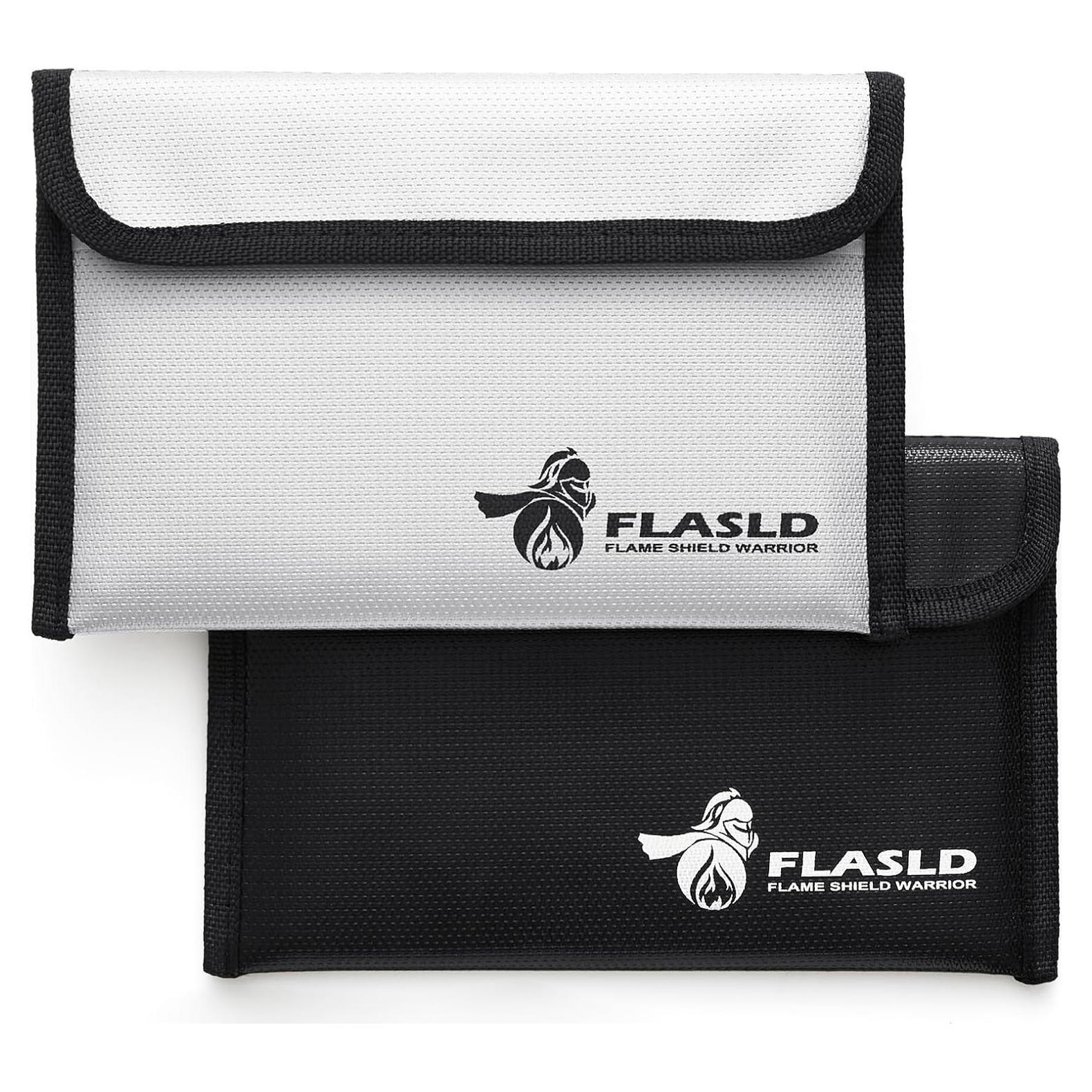 Bolsas de Dinero a Prueba de Fuego FLASLD - 2 Unidades 20.3x12.7 cm