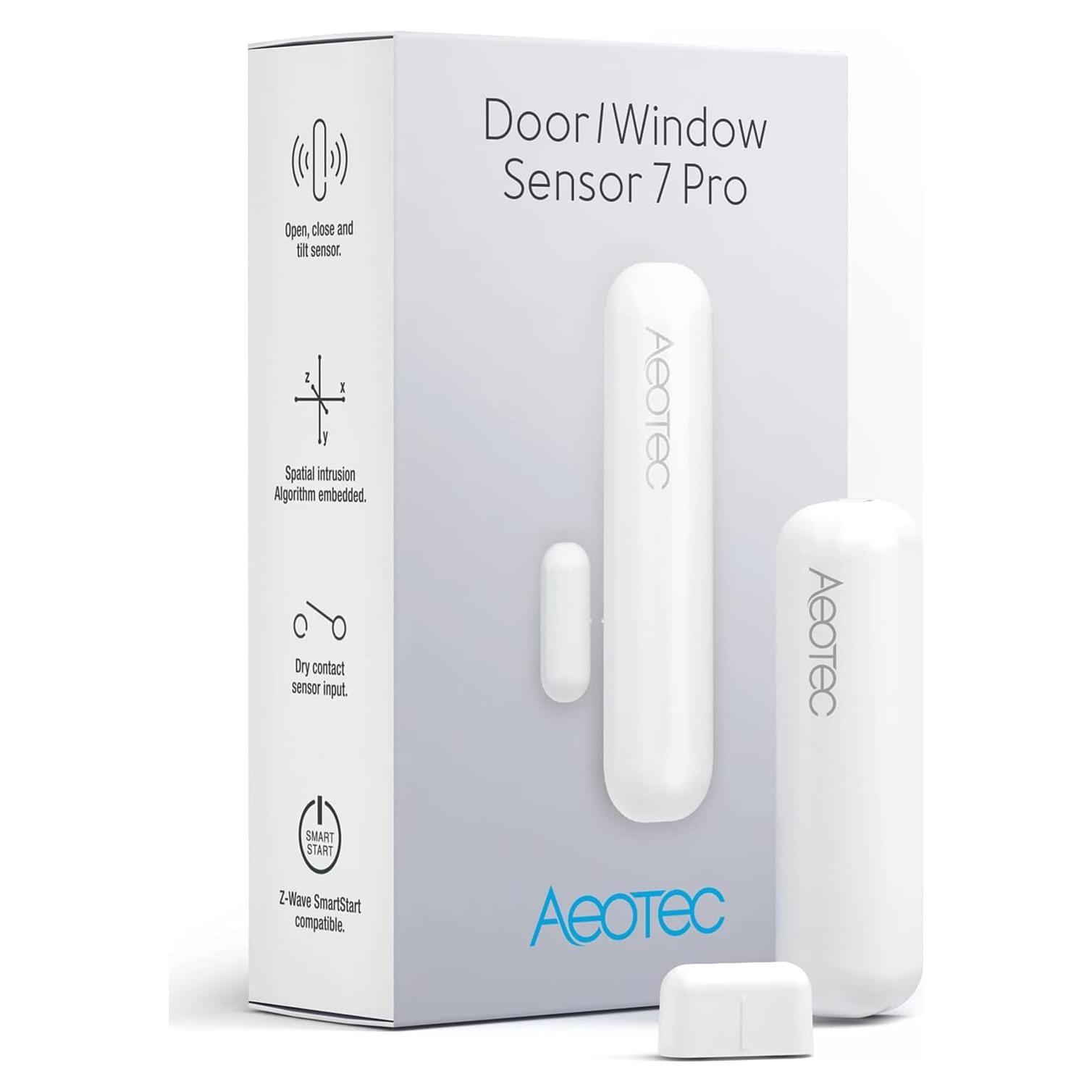Sensor de Puerta/Ventana Aeotec Z-Wave Plus 7 Pro 3-en-1