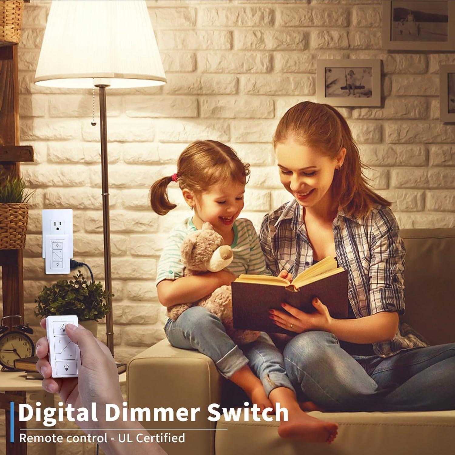 Atenuador de lámpara Smart-Dimmer-Switch con control remoto
