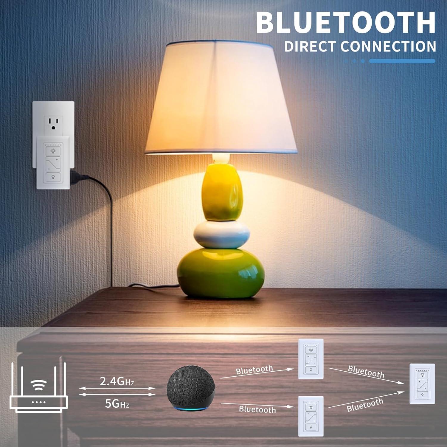 Atenuador de lámpara Smart-Dimmer-Switch con control remoto