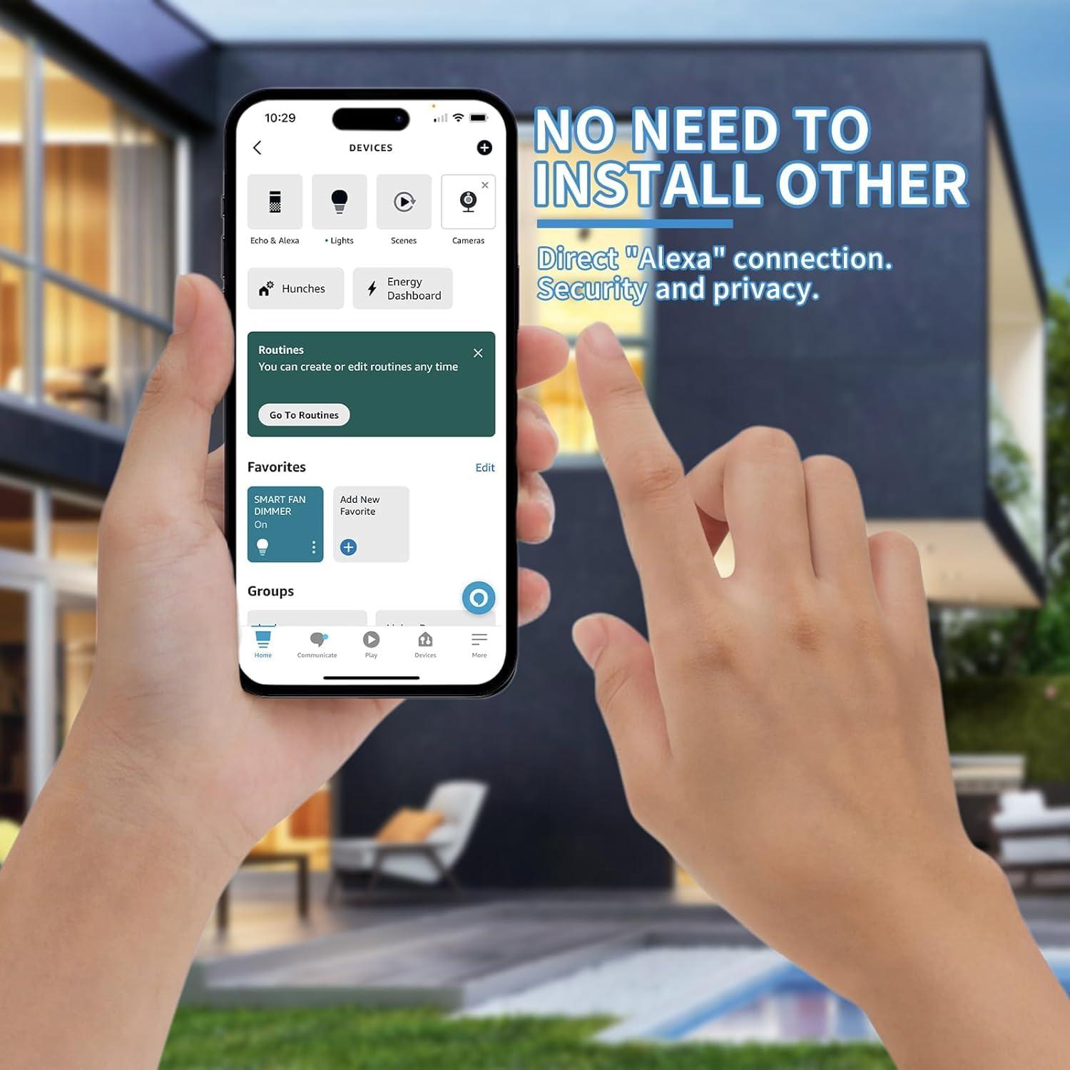 Atenuador de lámpara Smart-Dimmer-Switch con control remoto