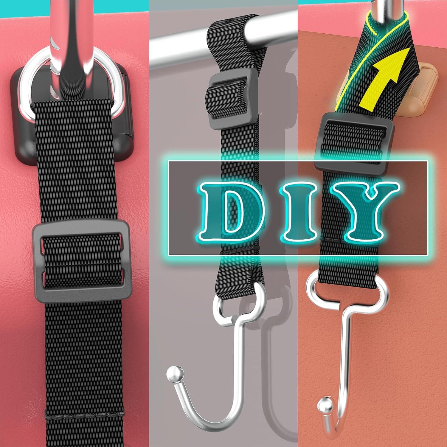 Ganchos para Reposacabezas de Coche Golden Manor C1 - Soporte 45 kg