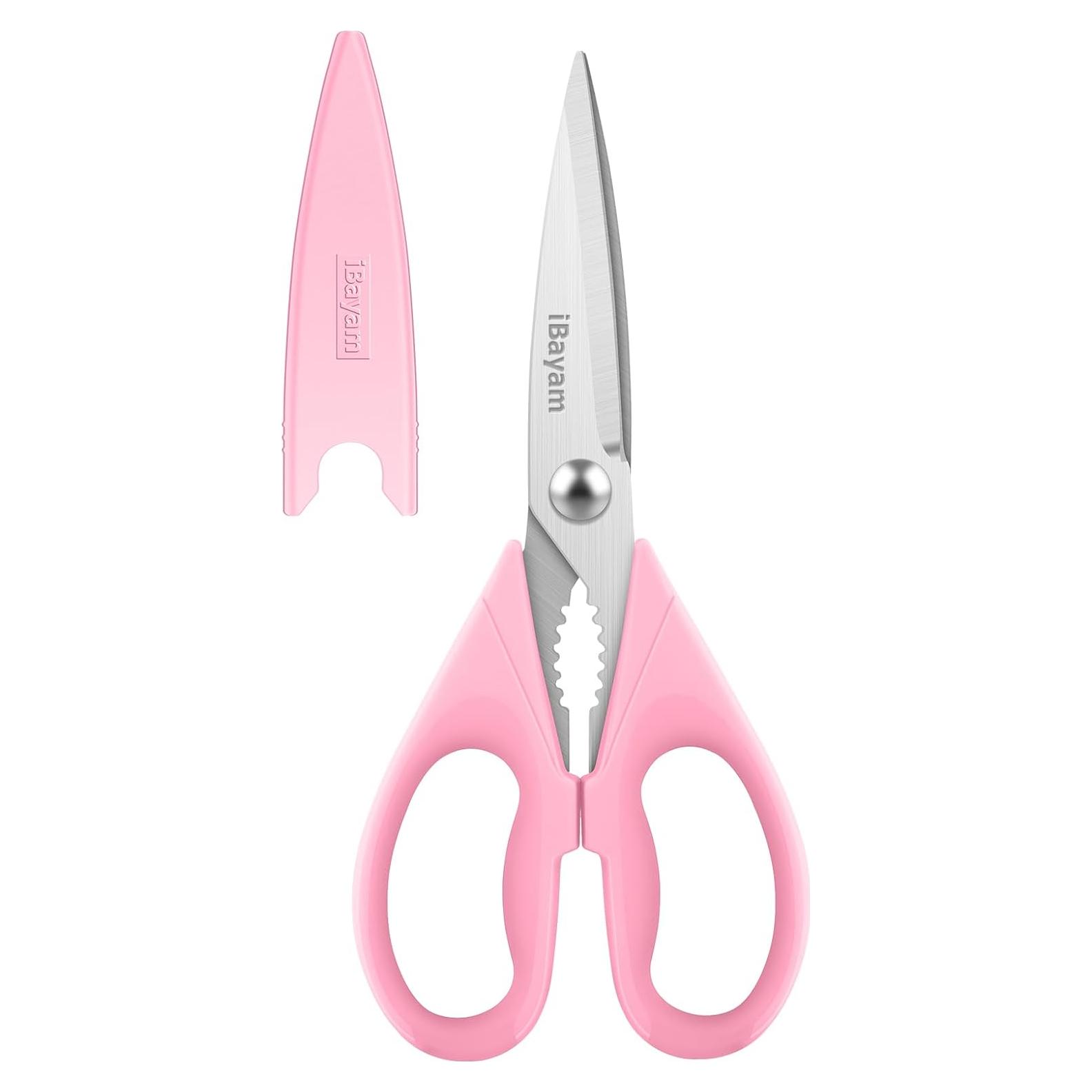 Tijeras de Cocina Multiusos iBayam 21.6 cm Rosa Pastel