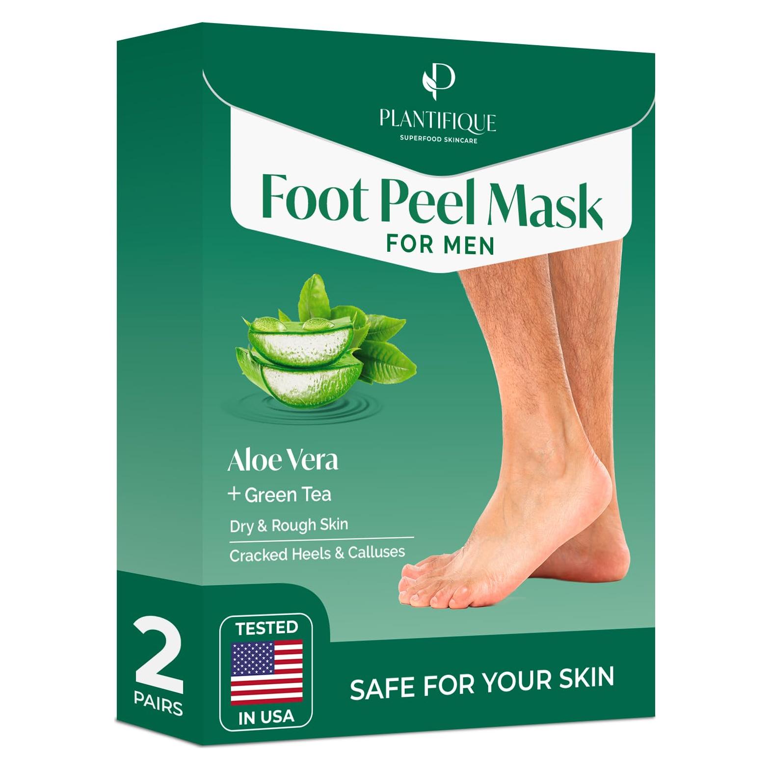 Mascarilla Exfoliante para Pies Plantifique Aloe Vera 2 Paquetes