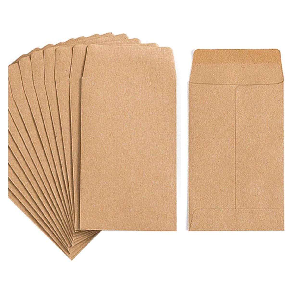 Paquete de 100 sobres autoadhesivos Homtable para monedas y semillas