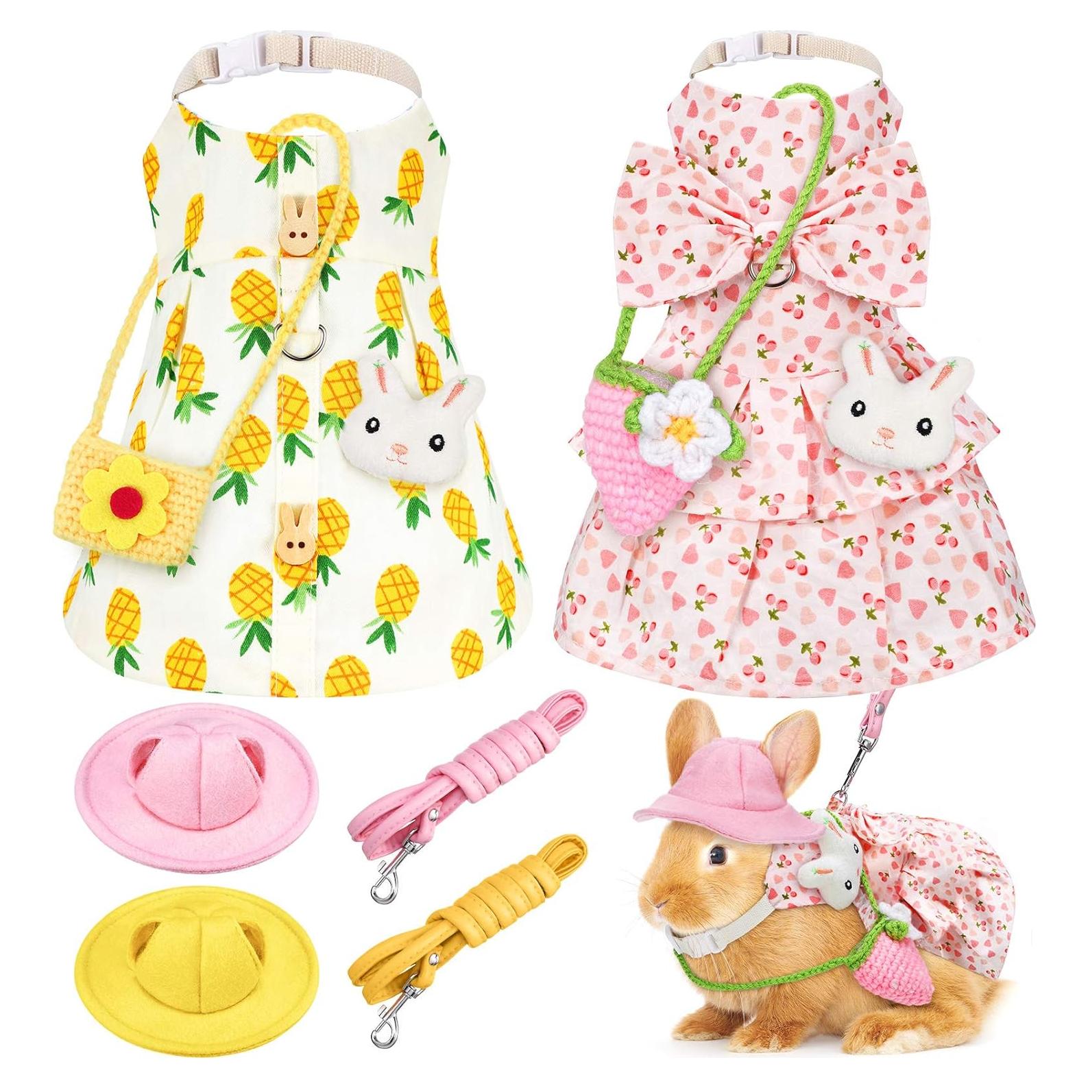 Disfraz de Conejo para Mascotas Weewooday - 10 Piezas