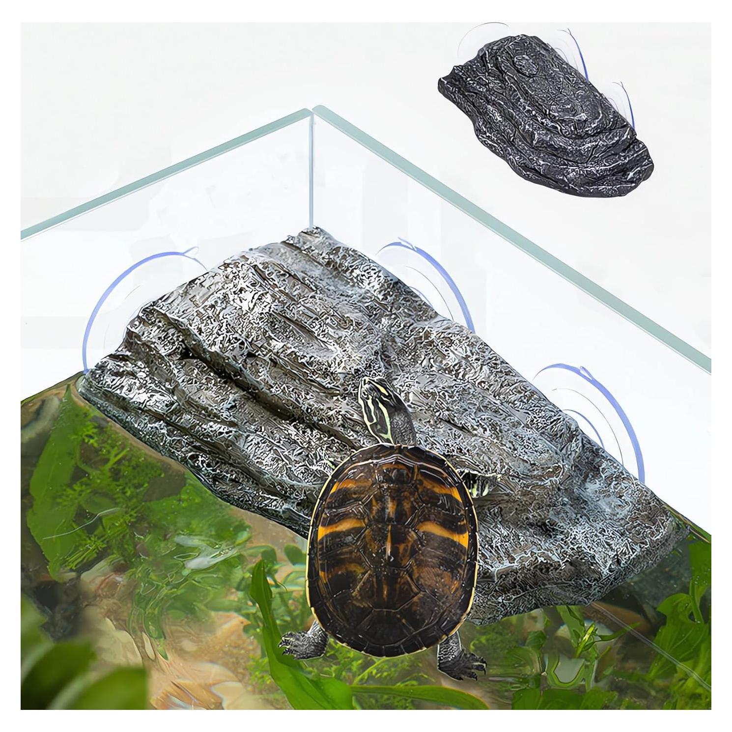 Plataforma de Sol para Tortugas YZHZOM 22x13cm con Ventosas