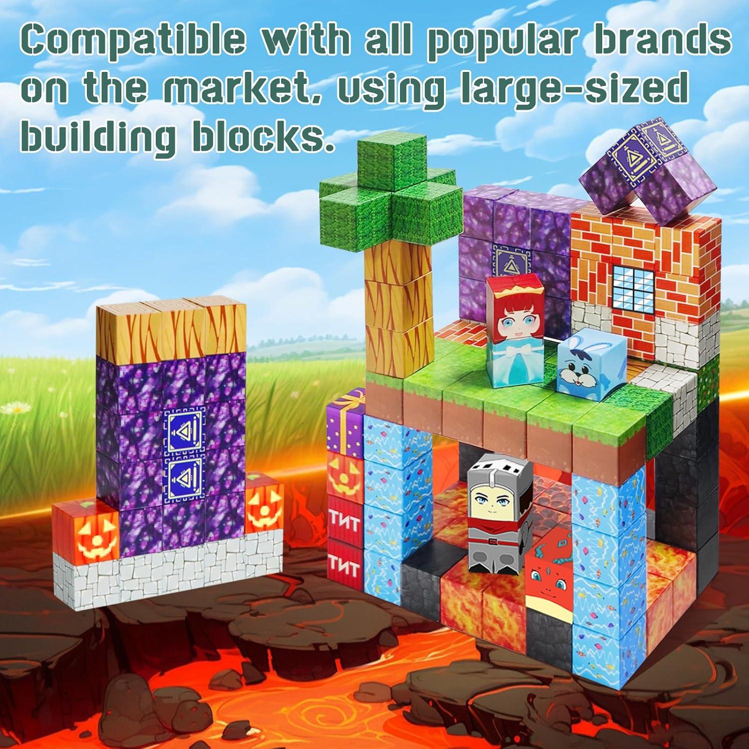 Bloques Magnéticos NVDILO 100 Piezas Aventura Marino Juguete STEM