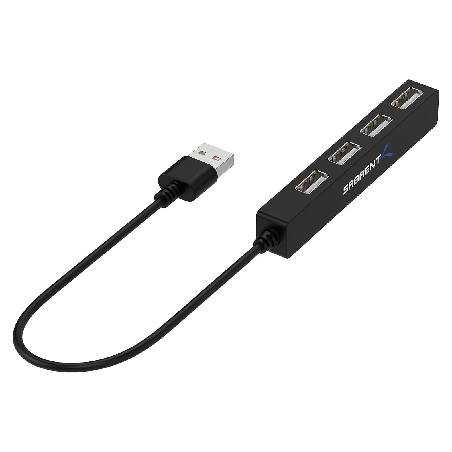 Hub USB 2.0 Sabrent HB-MCRM Portátil 4 Puertos 28g