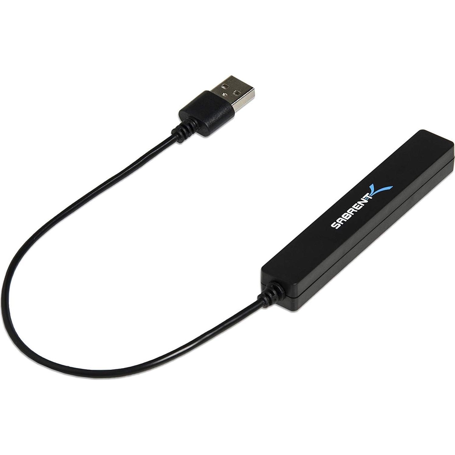 Hub USB 2.0 Sabrent HB-MCRM Portátil 4 Puertos 28g