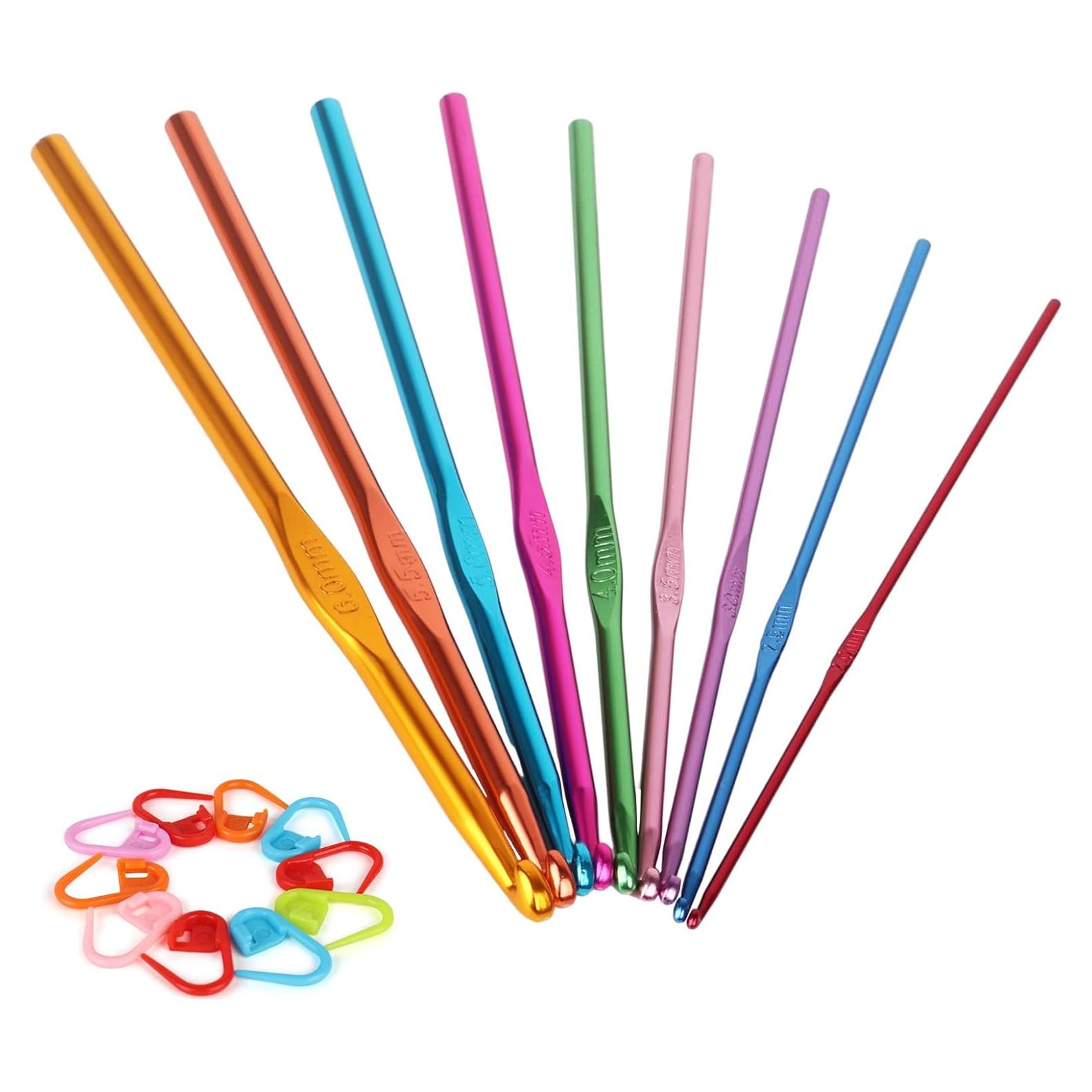 Juego de Ganchillos Coopay 19PCS Aluminio 2.0-6.0mm para Principiantes