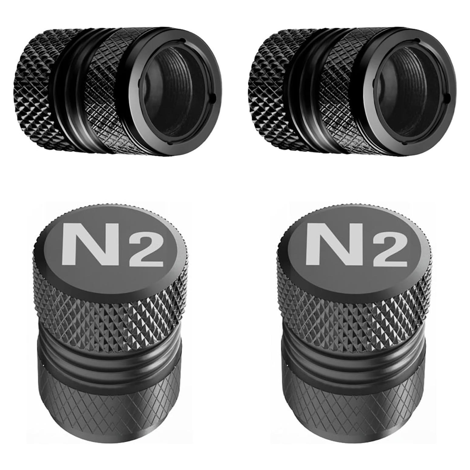 Tapas de Válvula de Neumático AQUAOK - Paquete de 4 Anticorrosión