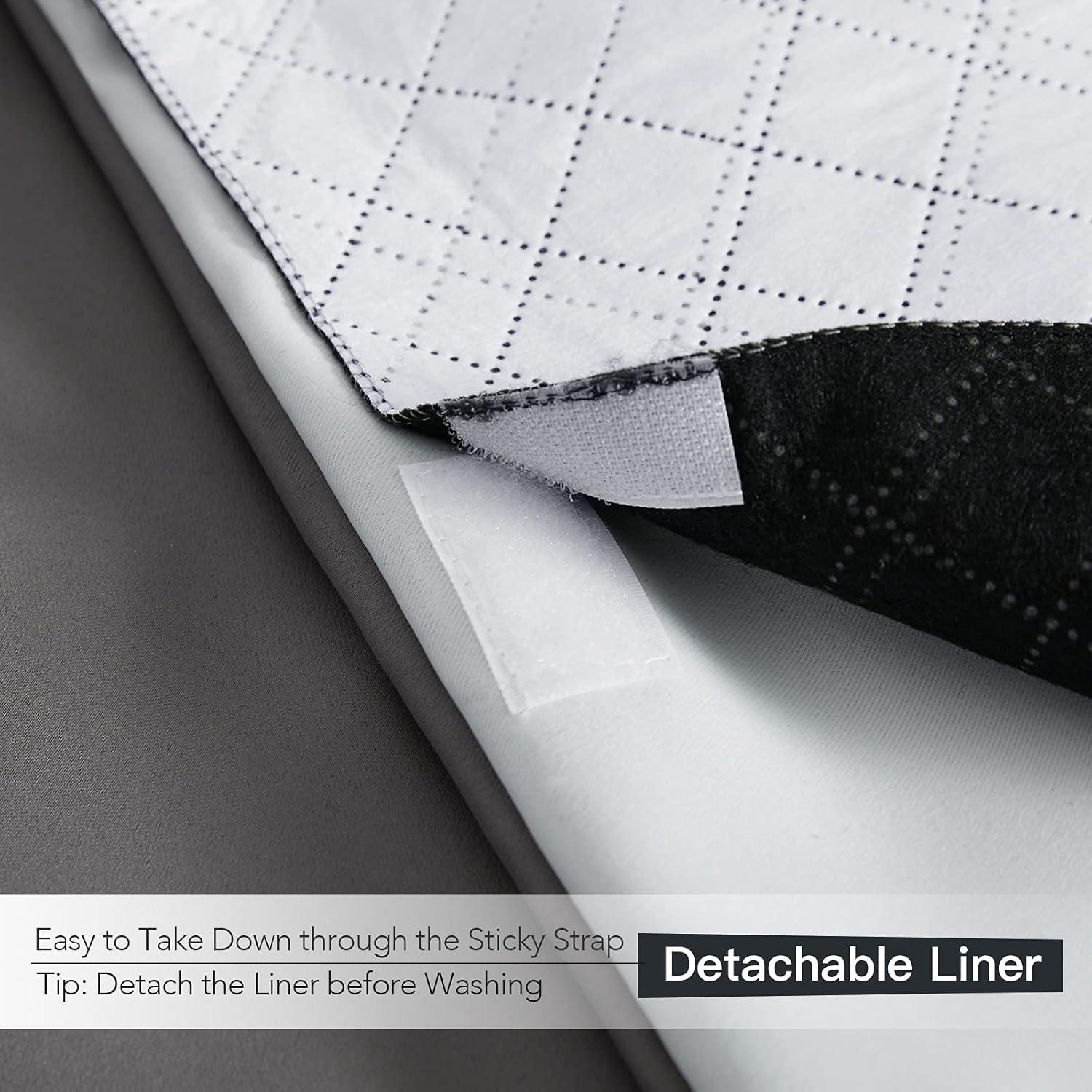 Cortinas Aislantes de Sonido RYB HOME 100% Opacas 2 Pcs Beige