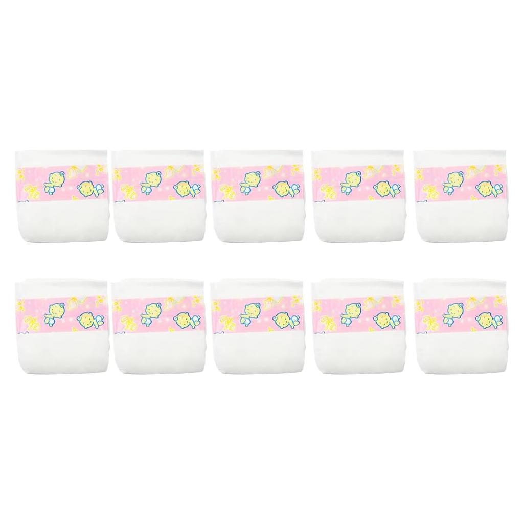 Paquete de 10 Pañales para Muñecas Reborn CHAREX 18-22"