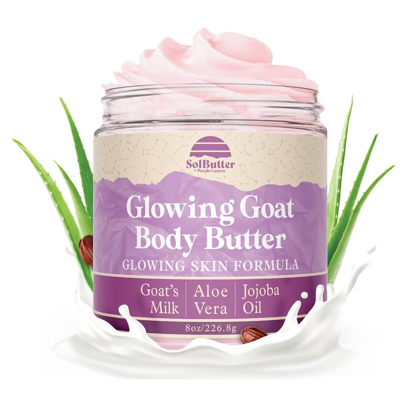 Manteca Corporal Batida de Leche de Cabra Purple Canyon 227g - Lavanda y Rosa