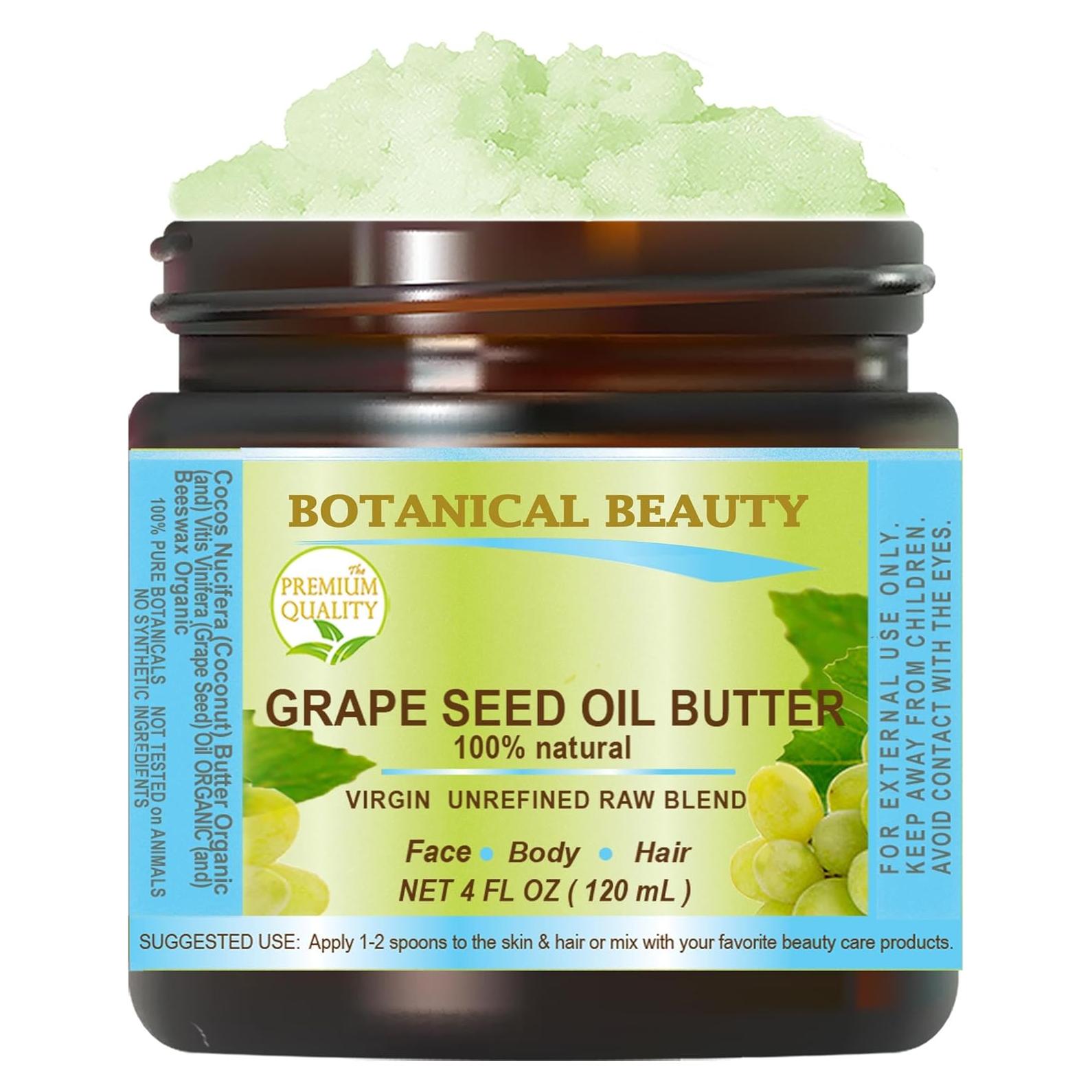 Mantequilla de Semilla de Uva Belleza Botánica 118 ml Cruda Natural