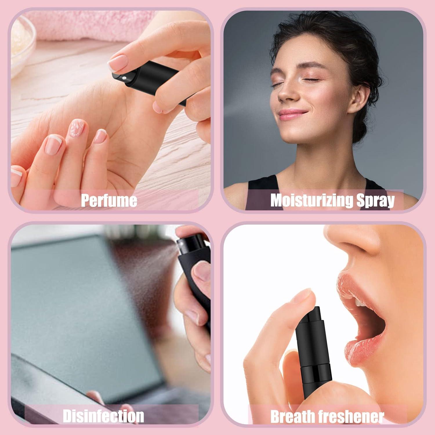 14 Botellas Atomizadoras de Perfume 8ml ASB14PBLACK Portátiles