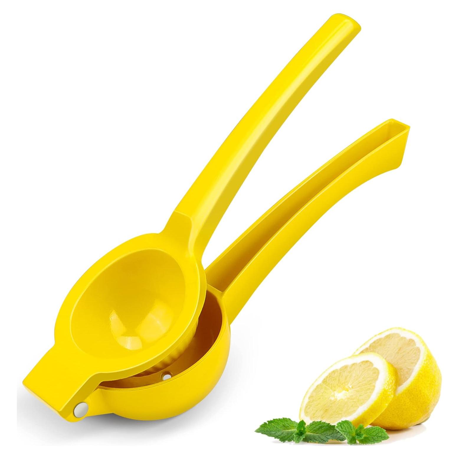 Exprimidor de Limón JIEJIE Manual de Aluminio 0.5L Amarillo