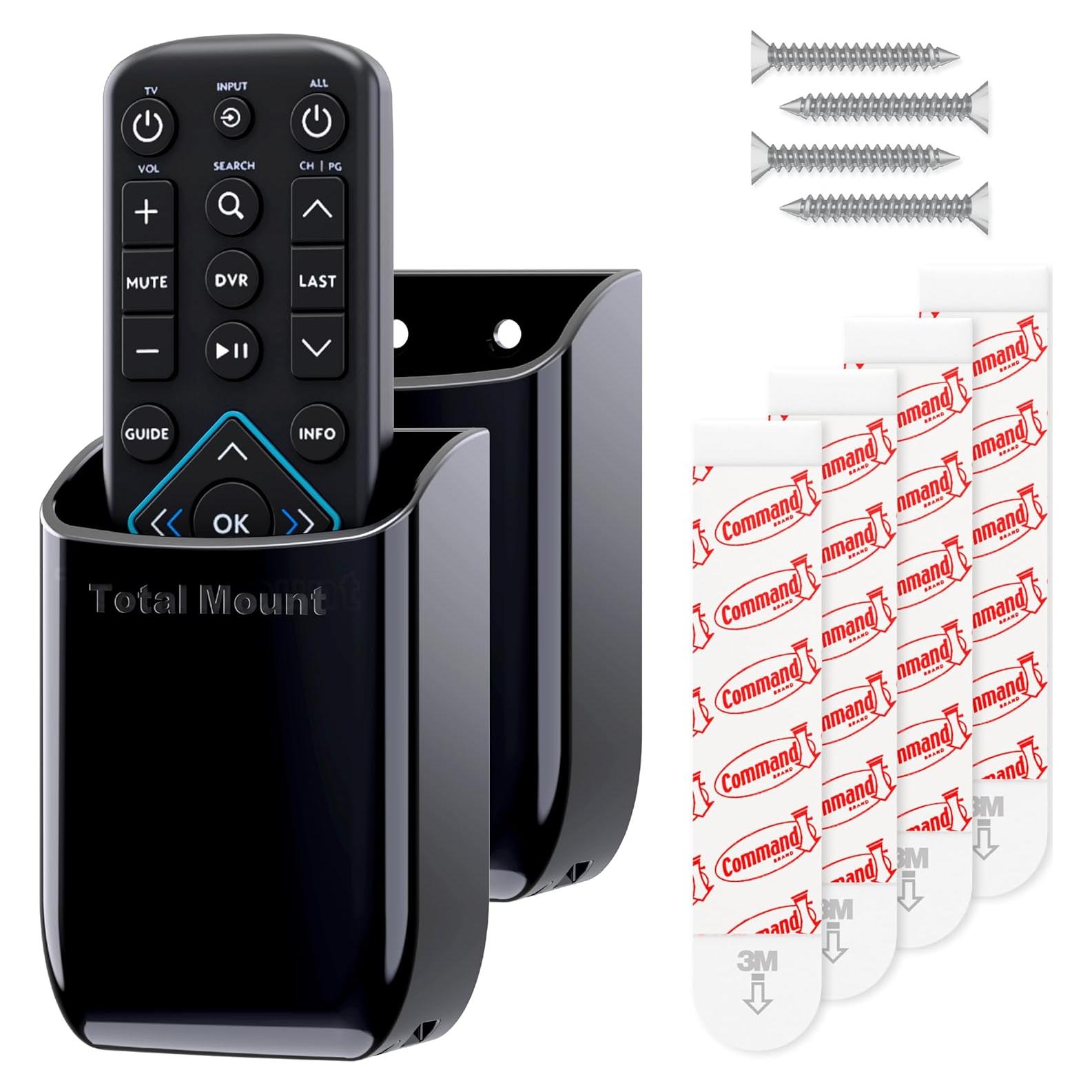 Soportes de Control Remoto TotalMount - Adhesivo Removible, 2 Piezas