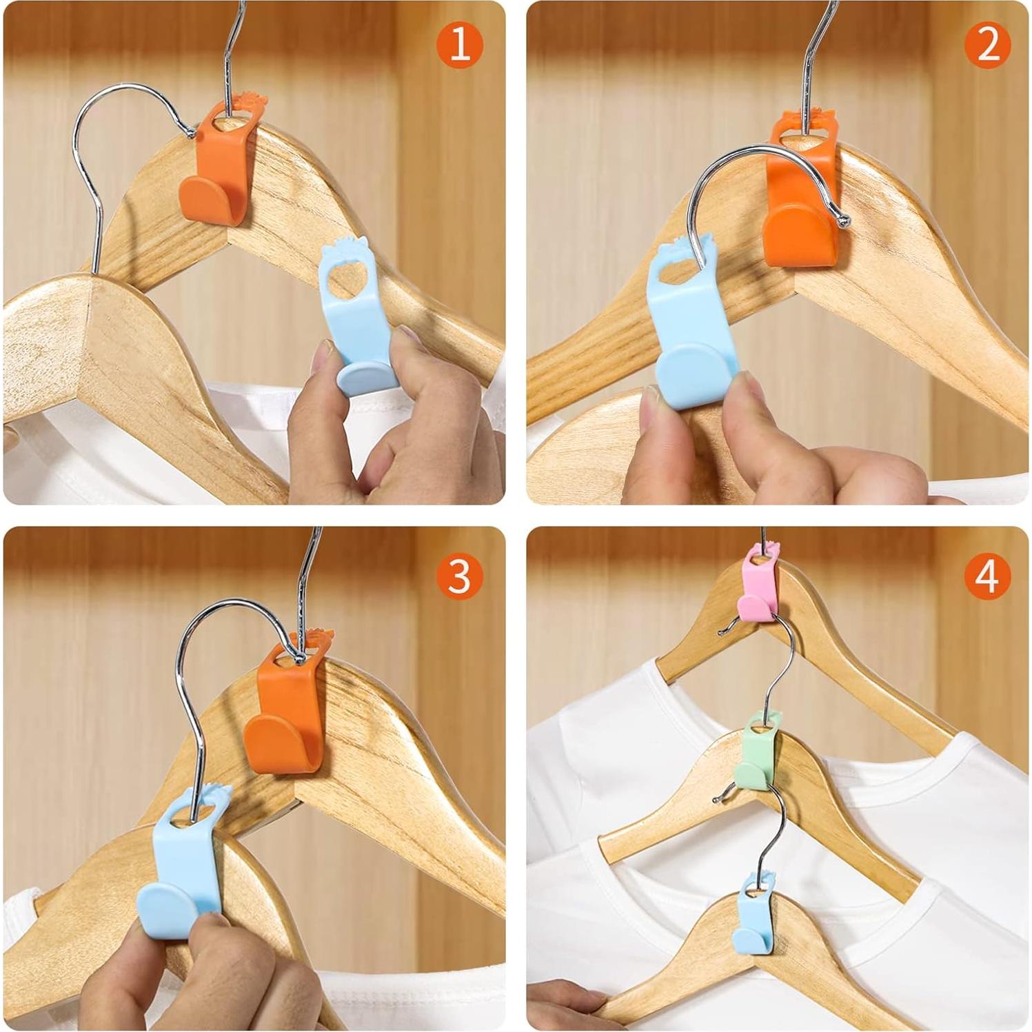 Ganchos Extensores SLMT 50PCS Ahorra Espacio Multicolor