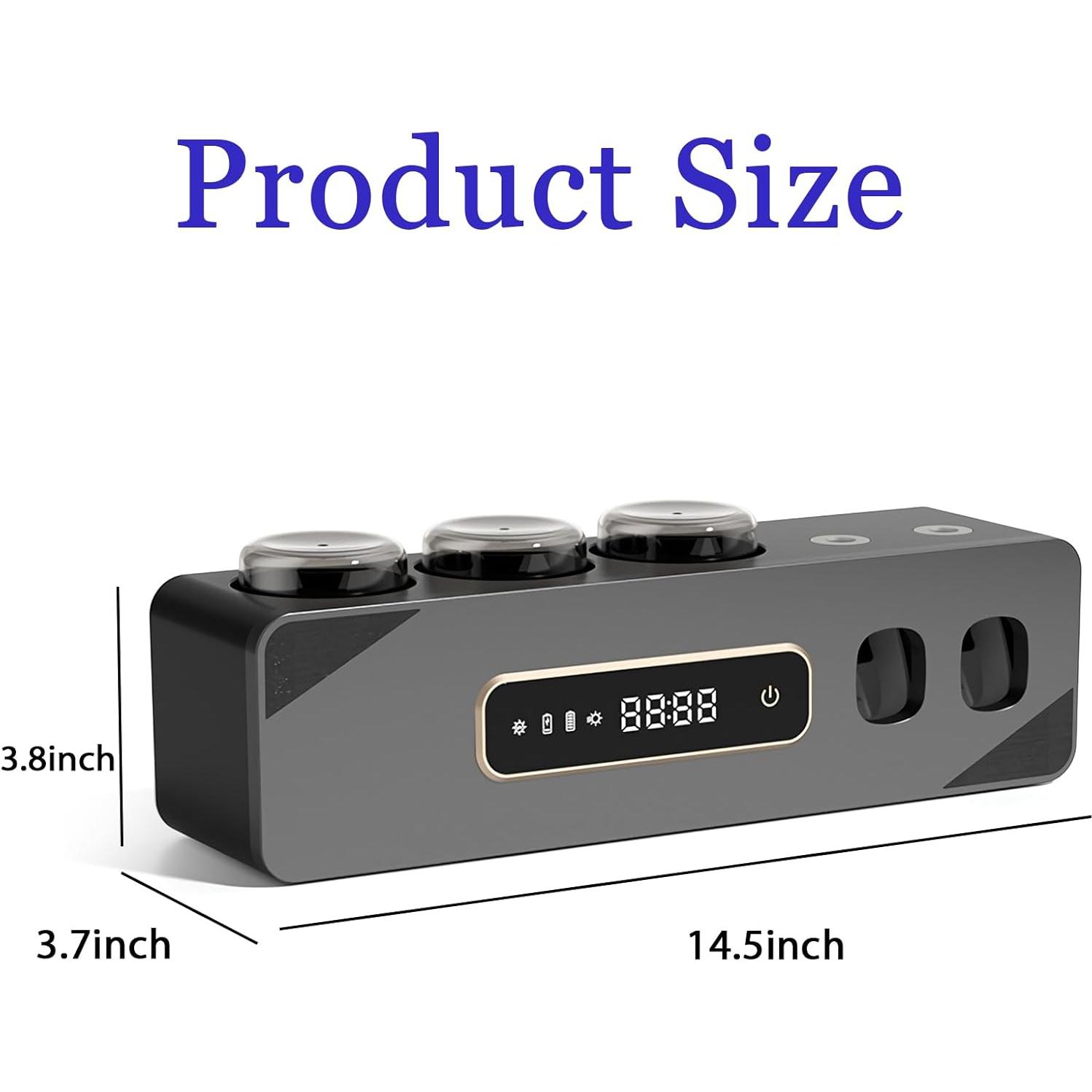 Soporte de Cepillo de Dientes Automático Wekity Gris con Dispensador