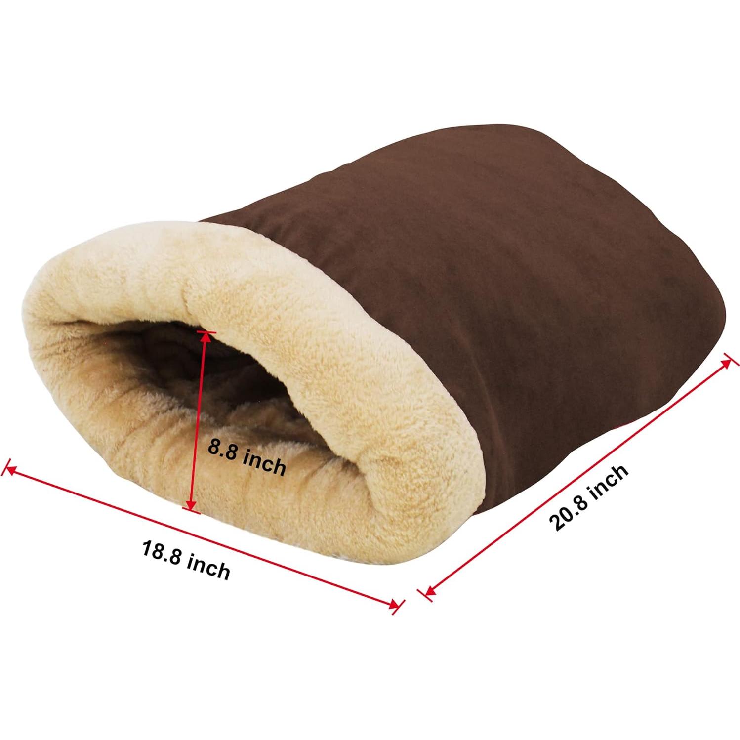 Cama para gatos 4 en 1 GOOPAWS con calor automático Marrón