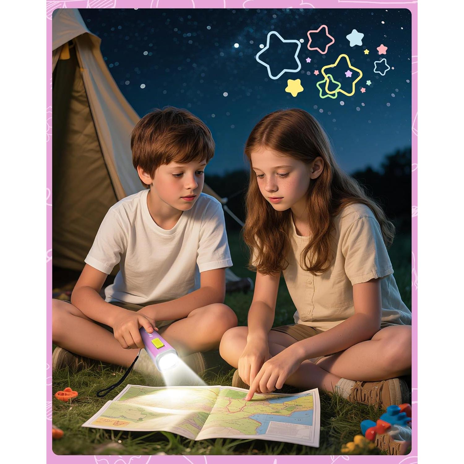 Linterna LED Mini EverBrite Rosa para Niños - 3 Pilas AAA