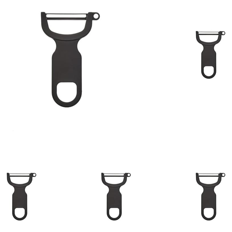 Pelador Suizo Mercer Culinary Negro - Paquete de 5 Unidades