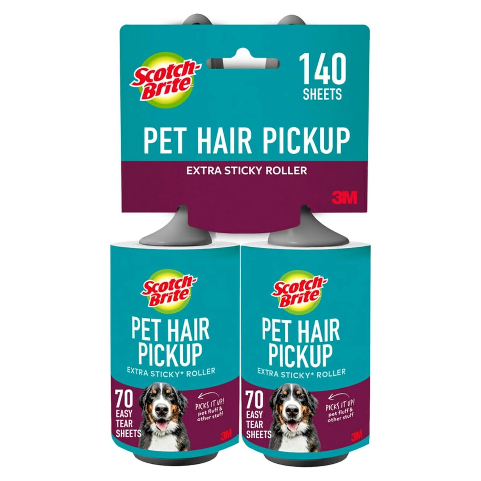 Rodillo Adhesivo Extra Pegajoso Scotch-Brite 2 Unidades 140 Hojas