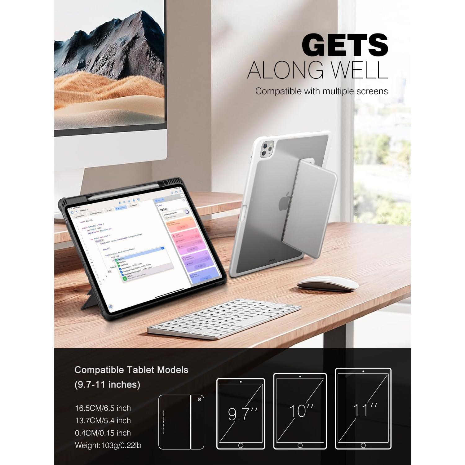 Soporte Adhesivo Invisible Nillkin para Tabletas 9.7-11" Negro