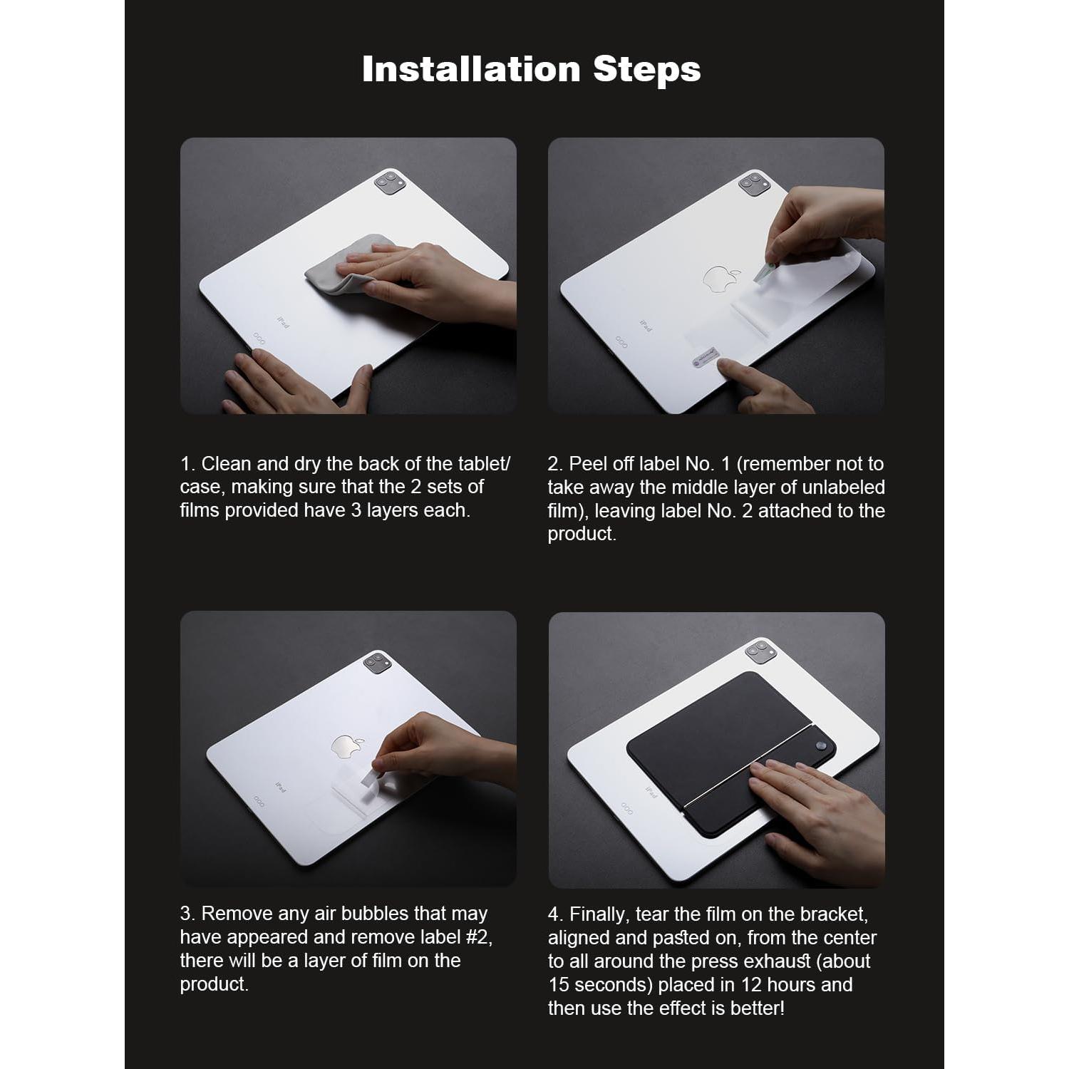 Soporte Adhesivo Invisible Nillkin para Tabletas 9.7-11" Negro