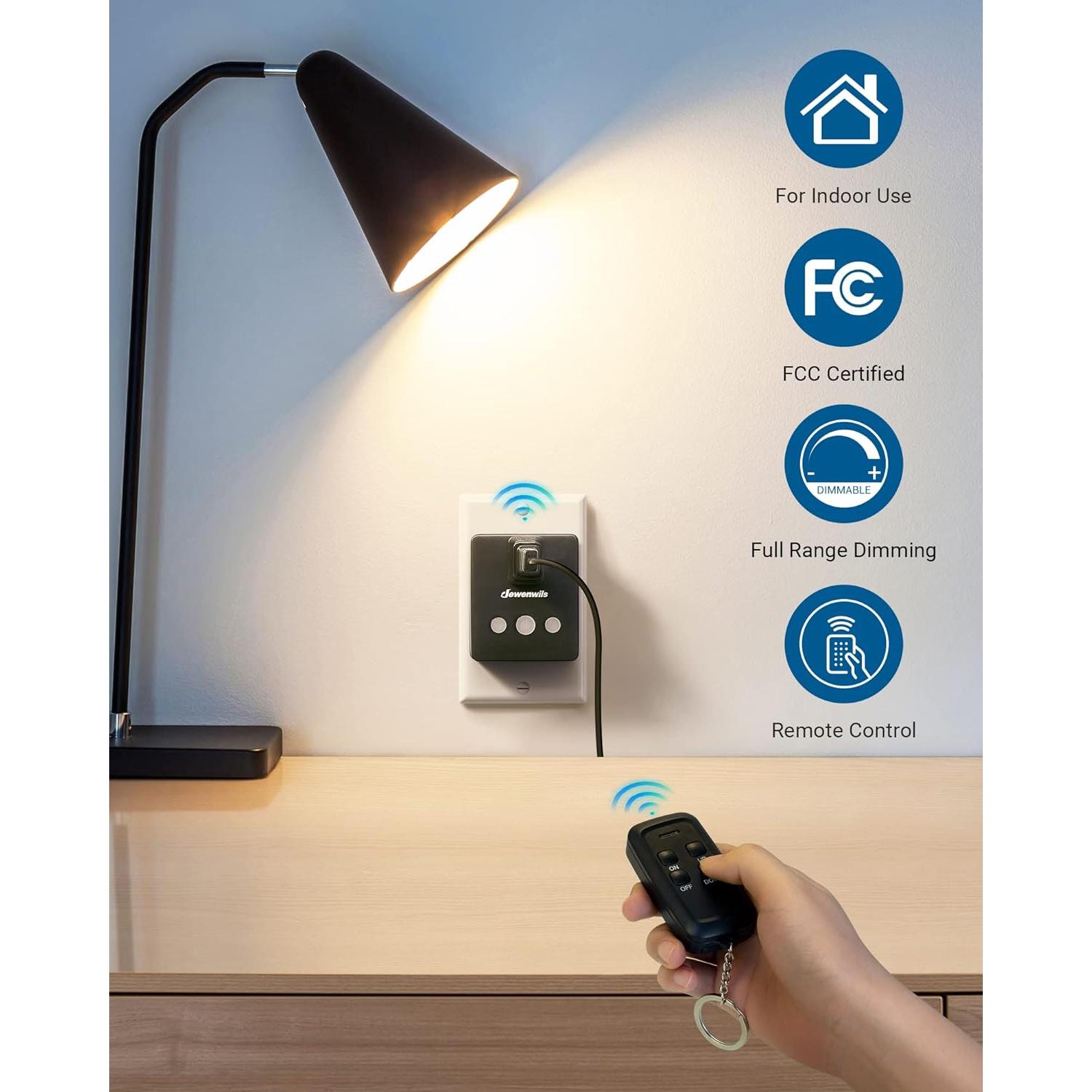 Regulador Inalámbrico Dewenwils para Lámparas - 100FT