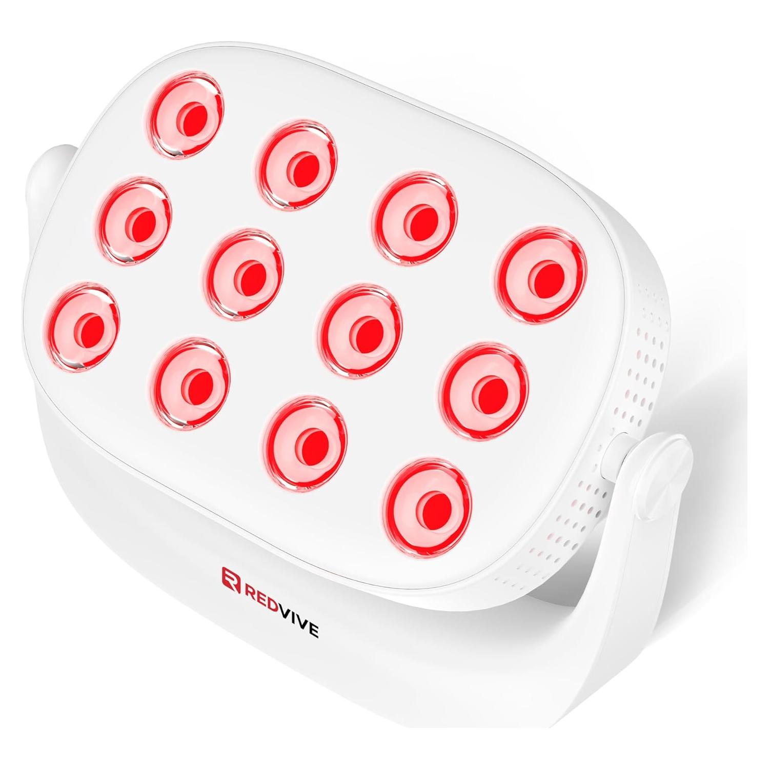 Terapia de Luz Roja Portátil REDVIVE RLA040 12 LEDs 660nm 850nm